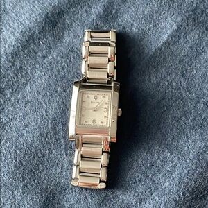 Women’s Bulova Tank Rectangular Silver Watch